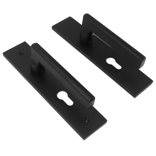 [BR-1866] Door Handle With Lock, TA832-113B#, BLACK