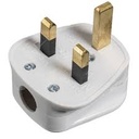 [BR-1873] EliteElegance-3Pin Plug Top 13Amp White W20