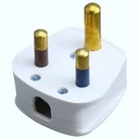 [BR-1888] 3Pin Plug Top 15Amp White W1153- EliteElegance