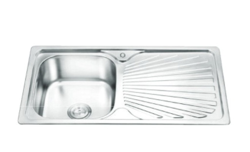 [BR-2043] Kitchen Sink Stretched Flat Single 9050 - 900*500 / SS
