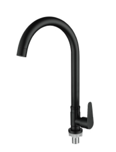 [BR-2053] Kitchen Faucet - 80559#, SUS304 Black