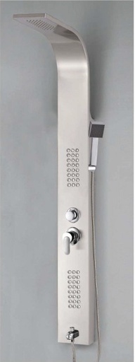 [BR-2069] Shower Panel - GF03A 1580×200×65mm, Silver Brushed SUS304