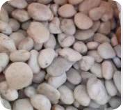 [BR-2070] White Polished Pebbles (Size 20-30MM)
