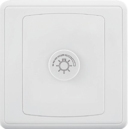 [BR-2089] Dimmer Switch FC350 - 1 Gang 250W, White - Elite Elegance