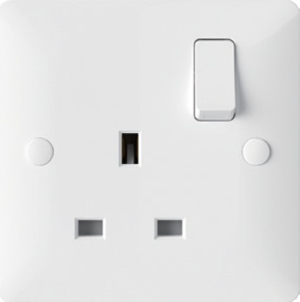 [BR-2094] Switch Socket FC405Q - 1 Gang, White