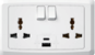 [BR-2102] EliteElegance-Switch Multi - Socket+2*USB(A+C) 13A FC689Q - 2 Gang, White