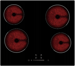 [BR-2121] Hobs Ceramic Cooker 4 Burner - PD-ES663-A, 590*520*51mm  Brand: Peillondi