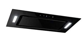 [BR-2127] Range Hood PB02-BK (White Glass) 520mm Brand: Peillondi