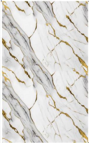 [BR-2220] PVC Marble Sheet Gilded Color, WT80001T 3*1220*2900