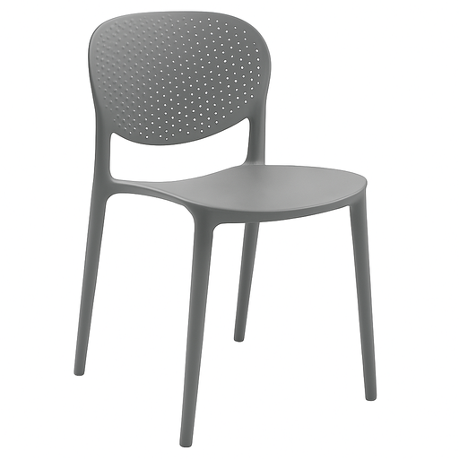 [BR-2236] Plastic Chair (C116) Grey 93360 - 40*42*80cm PP