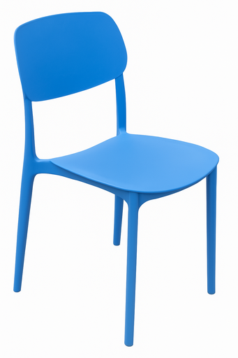[BR-2237] Plastic Chair (C109) Blue 284C - 38*39*78cm PP