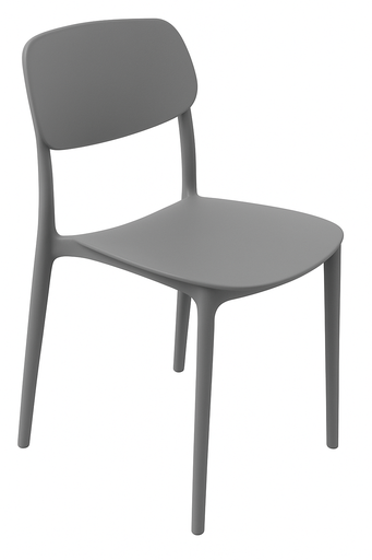 [BR-2238] Plastic Chair (C109) Grey 93360 - 38*39*78cm PP