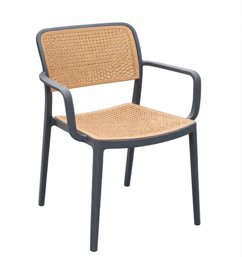 [BR-2241] Plastic Chair (C120) Grey 92893 - 56*43*80cm PP