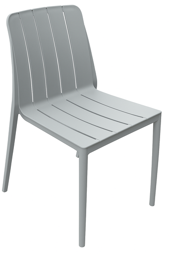 [BR-2242] Plastic Chair (C124) Grey 93360 - 41*39*81cm PP