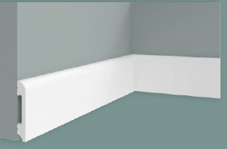 [BR-2389] Skirting Board JC1876-W1 290x1.4x8cm Brand: INTCO