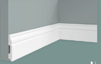 [BR-2391] Skirting Board JC1886-W1 240x1.4x8cm Brand: INTCO