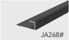 [BR-2427] Aluminum Wall Panel Trims 2.9MX5MM AL268, Edge Strip - INTCO