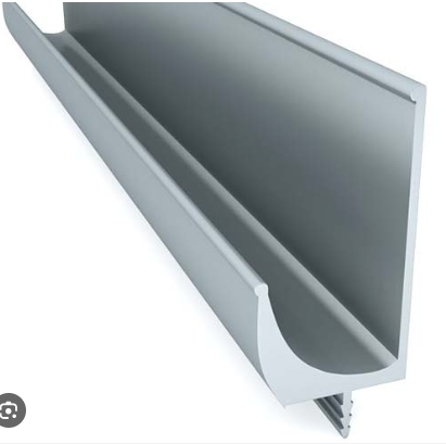 [BR-2662] Aluminum J Handle Profile, J-3105 - Aluminum 1.8x19.1x50MM/3.6Meter