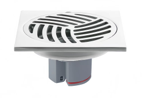 [BR-504] Bathroom Floor Drainer - Chome Plating 10 x 10CM ( Central Hole )