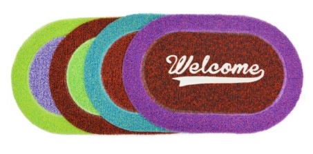 [BR-3072] Door Mat 580 x 380MM ( Assorted Color ) PVC Plastic