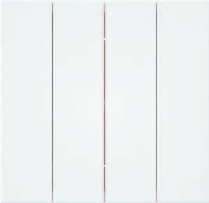 [BR-3094] EliteElegance-Plate Switch 41363E - 10A, 4 Gang 1 Way, White 
