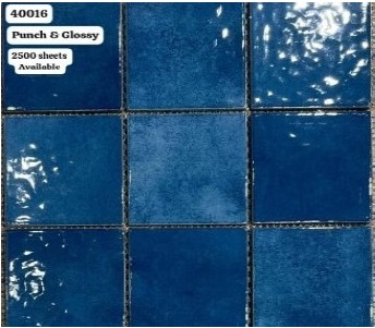 [BR-3101] Range - Glazed Vitrified/Porcelain Tiles 306 x 306 MM, Glossy (Pool tile)